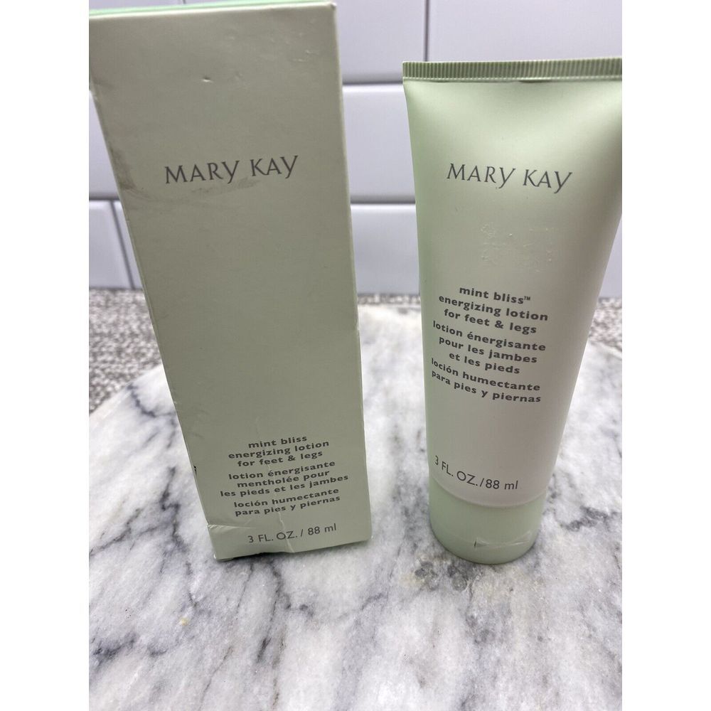 Mary Kay Mint Bliss Energizing‎ Lotion for Feet Legs 3 oz New w Box